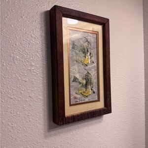 2 Framed Fish Print Wall Art in Wood Frame